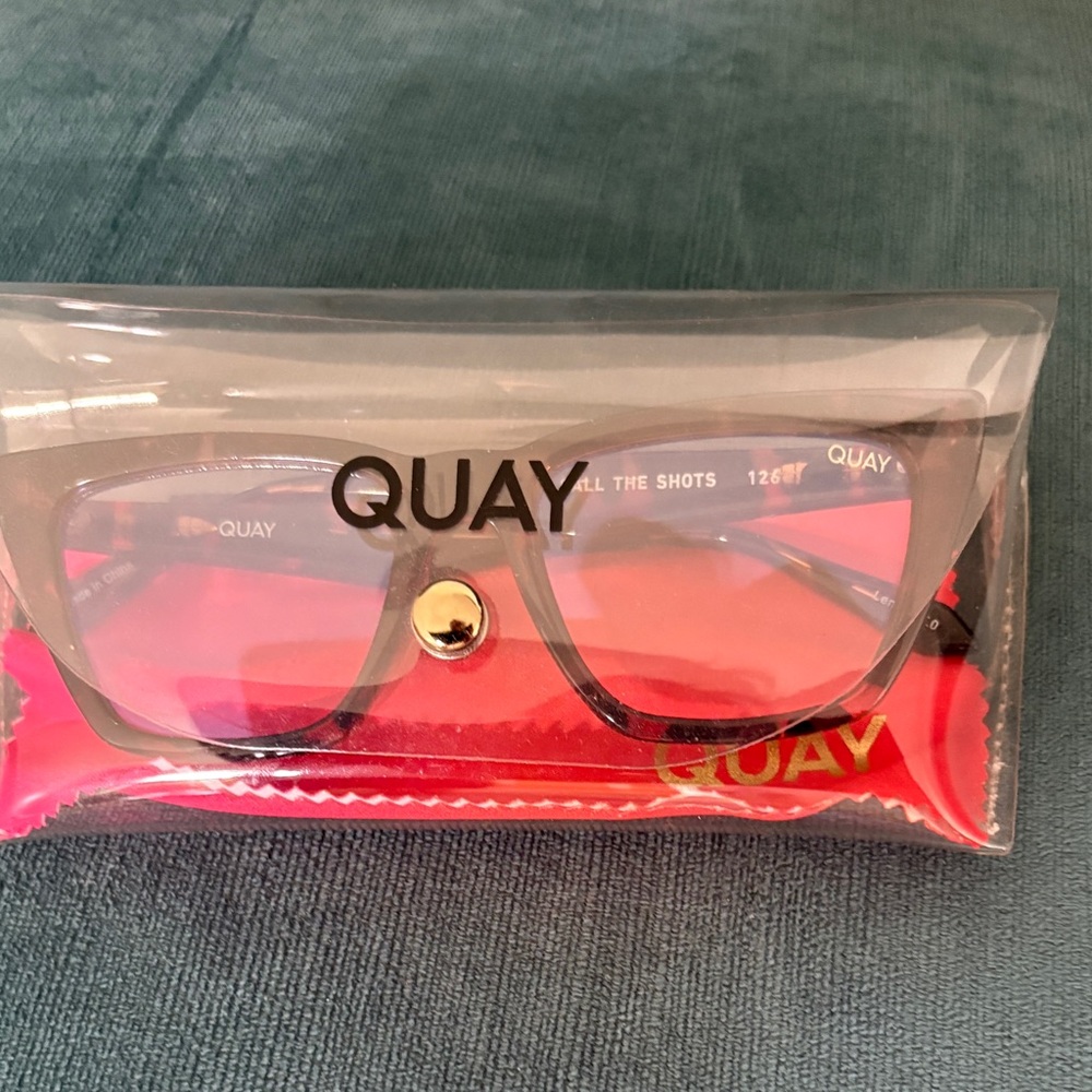 Quay Australia Tortoise Shell blue light Glasses “Call the Shots”